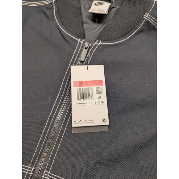 NWT$170 Nike Sportswear Women's Oversized Graphic Cargo Jacket Sz L IB2037-010 - Picture 4 of 9